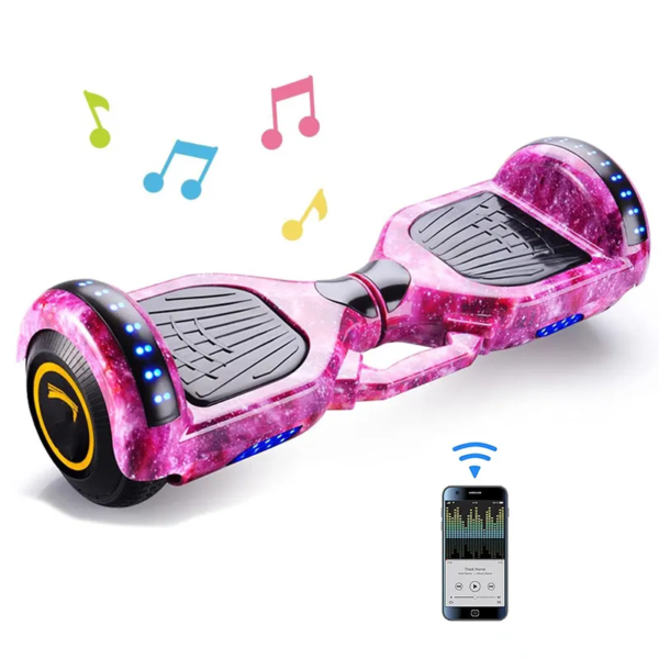 2024 Hottest Smart Self Balancing Hoverboard 6.5 Inch Electric Scooter with Bluetooth Speaker