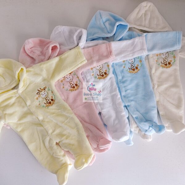 Unisex Baby Warm Hooded Romper