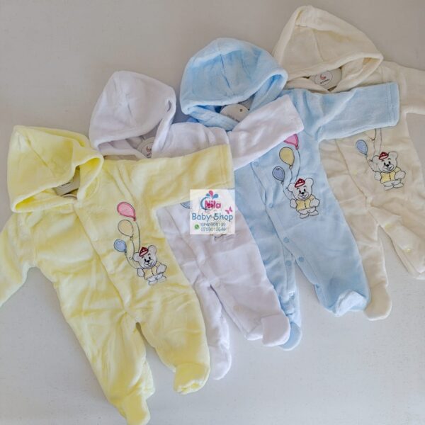 Hooded Warm Baby Rompers