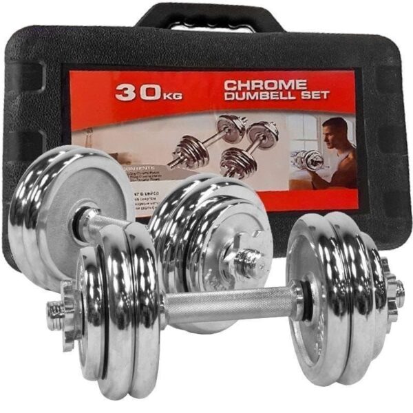 10kgs chrome dumbbells